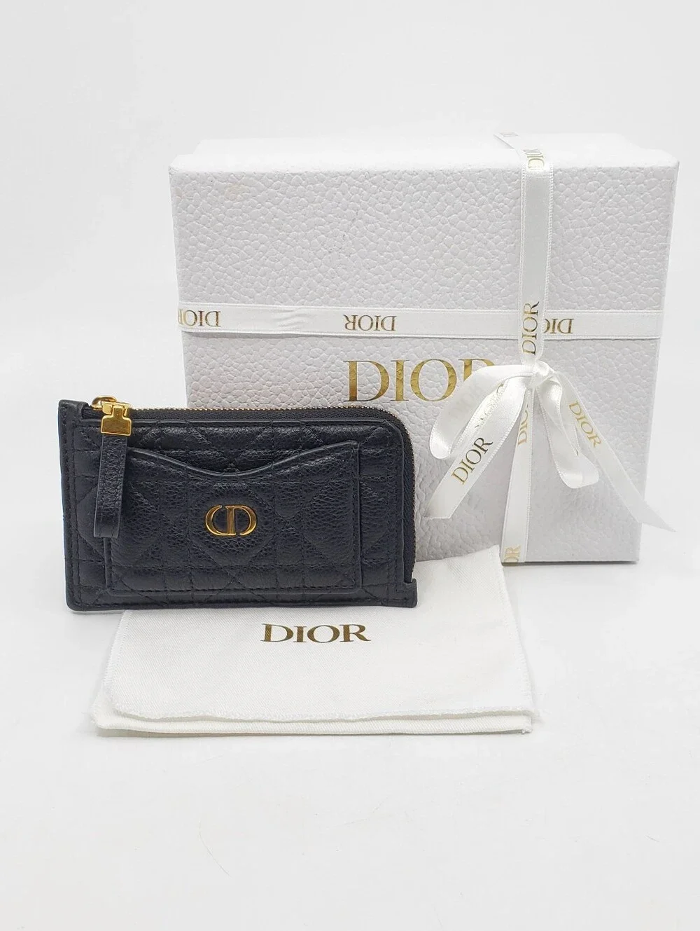 Dior Caro Cosmos Zipped Card Holder